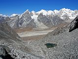 Kongma La 02 Pangbuk, Jobo Rinjang, Lobuche, Khumbu Glacier, Lobuche East, Lobuche West, Cho Oyu, Chakung, And Chumbu The view from the Kongma La (5535m) was excellent. To the northwest is Pangbuk, Jobo Rinjang, Lobuche, Khumbu Glacier, Lobuche East and West, Cho Oyu, Chakung, and Chumbu.